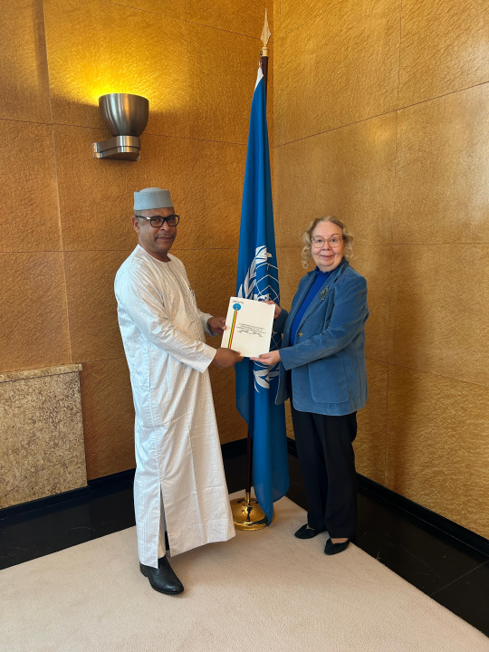 Présentation des Lettres d’accréditation de SEM Sékou dit Gaoussou CISSE à  Madame Tatiana Valovaya, Directrice générale de l’ONUG